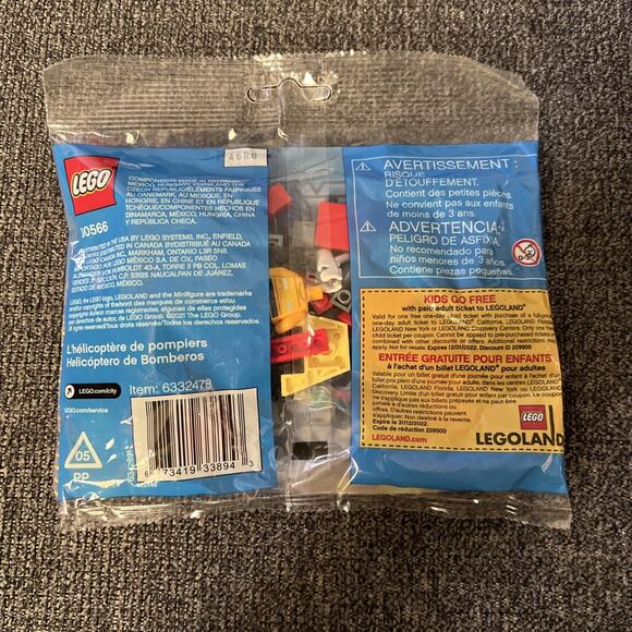 LEGO City 30566 Fire Helicopter Polybag 40 Pieces NEW SEALED Packaging - Picture 2 of 5
